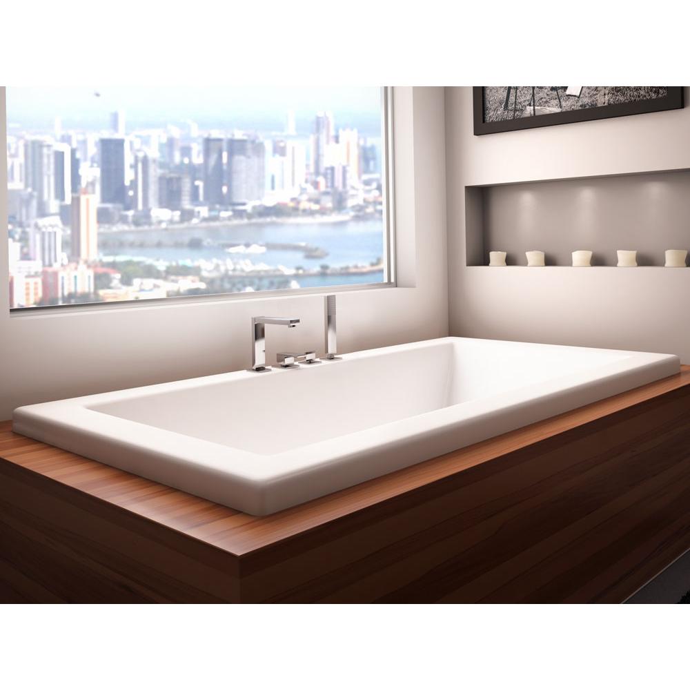 Neptune ZEN bathtub 36x66 with armrests and 3'' top lip, Whirlpool, White